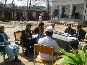 Meeting with teachers union on illegal occupied school