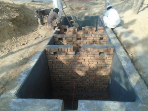 Construction of Waste Water Treatment Unit (WWTU) at boys school in Barakai Camp of Afghan refugees with support of SDC